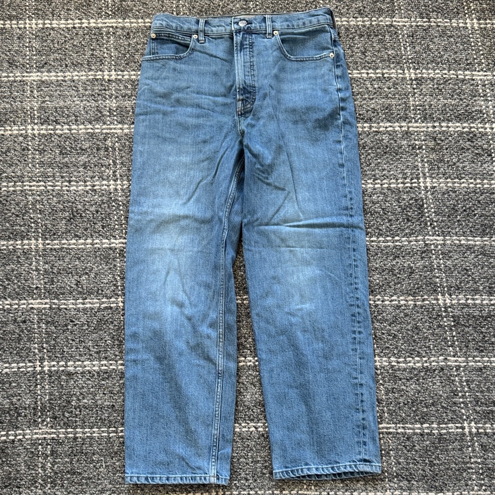 Everlane The Way High Jean Straight Leg - Medium Blue Size 30 regular